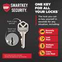 Kwikset Pismo Entry Door Knob with Lock and Key, Secure Keyed Handle Exterior, Front Entrance and Bedroom, Matte Black, Pick Resistant SmartKey Rekey Security and Microban