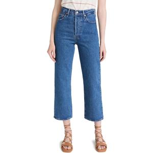 Levi's Womens Premium Ribcage Straight Ankle Jeans (27, Jazz Pop - Medium Indigo)