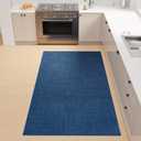 Kitchen Mat, Cushioned Non Slip Rugs for Kitchen Floor, Absorbent Runner Comfort Standing Mats Washable for Kitchen, Office, Home (Dark Blue, 35.4"x71")