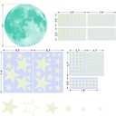 1049Pcs Glow in The Dark Stars and Moon for Ceiling, Wall Bedroom Chirldren's Room Stickers Decals Decor, Boys & Girls' Gifts