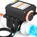 Mxmoonant 2KW 110V Hot Tub Thermostat, Spa Heater Whirlpool Bathtub Thermostat with Adjustable Temp Control for 400Gals Bathtub, Hot Tub, Spa, Small Pool (No Plug)