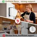 Magnetic Paper Towel Holder for Fridge Grill, Wall Mount Strong Magnet Paper Towel Holder Adhesive Kitchen Hanging Ratchet Paper Towel Holder No Drill Under Cabinet Paper Towel Holder Stainless Steel