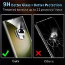 3 Pack Galaxy S23 Ultra Screen Protector, HD Clear Tempered Glass, Fingerprint Unlock, 3D Curved, Scratch Resistant, No Bubble for Samsung Galaxy S23 Ultra 5G Glass Screen Protector