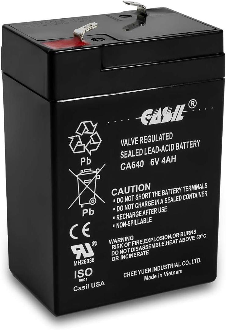 Casil 6V 4Ah Replacement Battery Compatible with UltraTech UT640 IM-640