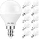 BUBO Ceiling Fan Light Bulbs, E12 LED Bulb 60W Equivalent, Small Base Bulbs 4000K Cool White, A15 Bulbs 120V, Candelabra Base LED Bulb 5.5W, 650LM, Non-Dimmable, 10 Pack