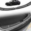 BestEvMod 2025 Upgrade Rear Bumper & Trunk Sill Cover Protector Bumper Guards Compatible with 2025 2024 Refreshed Tesla Model 3 Highland (TPE Version)