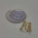RAUVOLFIA Soporte para cupcakes de 3 niveles, soporte pequeo para tartas, soporte de postre de plstico transparente, bandeja para servir pasteles para bodas y fiestas (paquete de 2, plato
