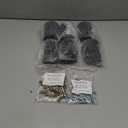 3 inch Metal Bed Legs Replacement for Adjustable Bed Base Frame, Exchangeable Threading Set of 6