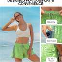 Kanu Surf Womens Darren Stretch UPF 50+ Active Swim and Workout Boardshort (8, Orchid Green)