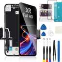 for iPhone XR Screen Replacement 6.1 Inch Black, MrR.OMW 3D Touch LCD FHD Display Digitizer Frame Assembly for A1984, A2105, A2106, A2108 with Repair Tools Kit