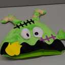 Halloween Trick or Treat Bag, Green Monster Plush Candy Tote Bucket Multipurpose Portable Collapsible Reusable Goody Bucket - Best Halloween Party choice