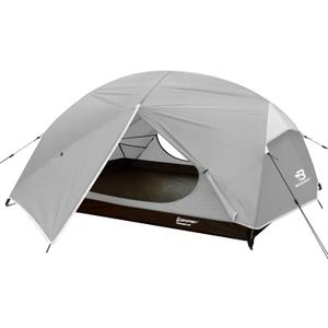 Bessport Camping Tent for 2-3 Person, Lightweight Backpacking Tent Waterproof Windproof Two Doors Easy Setup Double Layer Outdoor Tents for 3 to 4 Seasons, Suitable for Outdoor,Hiking,Camping