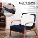 14Pcs Outdoor Cushion Covers, Patio Cushion Covers,Stretch Elastic Slipcovers, Replacement Washable & Reusable Furniture Protector for Patio Couch (Navy Bluey,Cover Only)