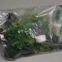 4 Pack Fake Plants Ceramic Mini Artificial Greenery Potted Plants for Home, Office, Room, Farmhouse, Indoor Table, Bathroom Decor (Black)