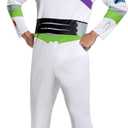 Disguise Disney mens Disney Pixar Toy Story and Beyond Buzz Lightyear Classic adult sized costumes, White/ Green/ Red/ Purple, XL 42-46 US