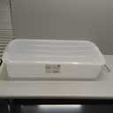 IRIS USA 50 Qt Plastic Under Bed Storage Organizer Bin Container with Secure Lids and Durable Black Buckles, Multi-Purpose for Clothes Shoes Clothing Bedding, Long, Clear