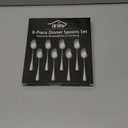 Dinner Spoon Set,8-Piece 7.3 Inch Soup Spoons,Premium Food Grade Stainless Steel Table Spoon,Durable Metal Tablespoon,Dishwasher Safe Silverware Spoons