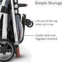 UPPAbaby PiggyBack Ride-Along Board for Cruz V2 and V3 / Quick Attachment for Children to Stand + Stroll / 55 lbs. Weight Capacity