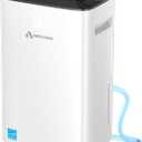 Dehumidifier for Basement, 52 Pints Dehumidifiers for Bedroom Bathroom Large Room Home, 4500 Sq.Ft Dehumidifier with Drain Hose, 2025 Energy Star Certificate, Humidity Control, 24H-Timer, Auto Defrost