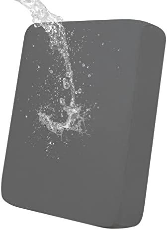 Easy-Going 100% Waterproof Chair Sofa Seat Cushion Slipcovers Couch Cushion Cover Stretch Furniture Protector for Kids, Pets (Chair Cushion, Gray), Pack 3