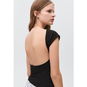Black Top With Open Back S