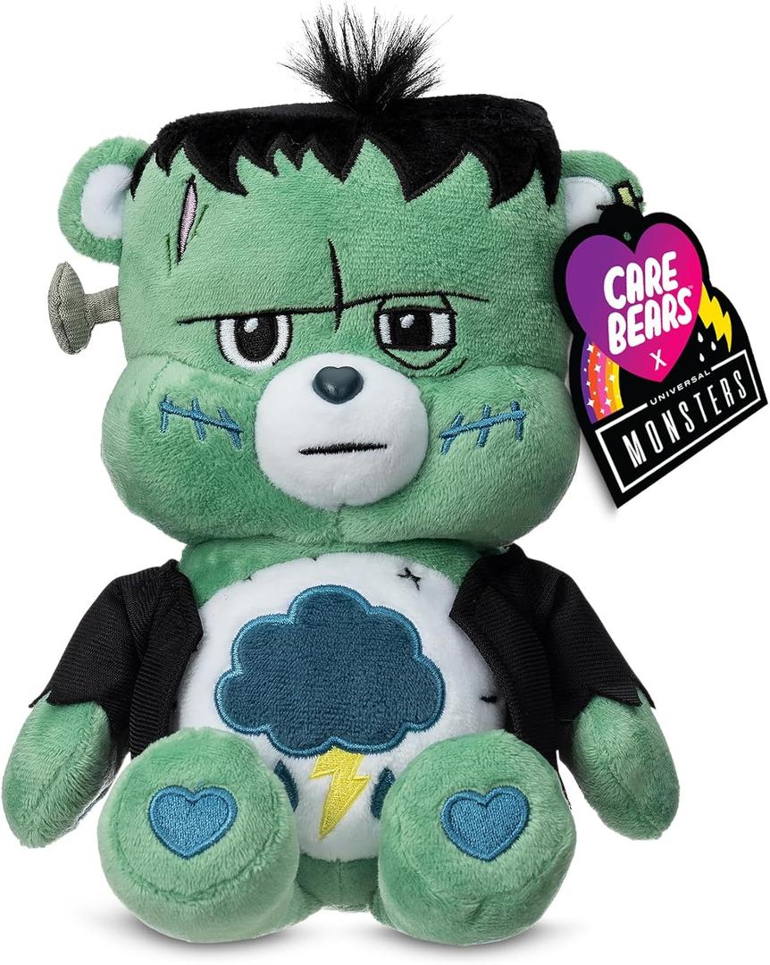 Care Bears Universal Monsters 9" Fun Size Plush - Grumpy as Frankenstein - Soft, Huggable Plushie, Stuffed Animal for Girls and Boys, Ages 4+