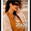 20x26 Picture Frame, Photo Frame with HD Plexiglass, Display Pictures 18x24 with Mat or 20x26 Without Mat for Wall Display, Wall Hanging Photo Frame,1 Pack, Black