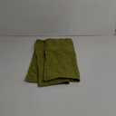 Anickal Set of 2 Green Pillow Covers Rustic Linen Decorative Square Throw Pillow Covers 18x18 Inch for Sofa Couch Decoration