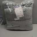 Set of 4 Square Chair Pads Indoor Seat Cushions Pillows with Ties Soft Comfortable Non Slip Chair Mat for Kitchen Dining Office Desk Living Room Outdoor Tatami 15.5" - Gray