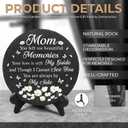 Memorial Gifts for Loss of Mom, Sympathy Gifts for Loss of Mother, Memorial Garden Stones for Mom, Garden Stone Memory Mother on Christmas
