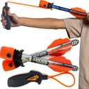 Toy Rocket Launcher for Kids: Slingshot Rockets Outdoor Toys & Beach Games - Water Summer Birthday Gifts for Boys & Girls All Ages 8 & Up - Pool Toys & Boy Gifts for 8 9 10 11 12 Year Old Gift Ideas (Orange)