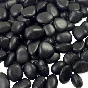 5 lbs Black Pebbles for Indoor Plants, 1-2 Inch Decorative Black River Rocks for Plants, Garden Landscaping, Vase, Yard Walkway, Paving and Outdoor Decorative Stones