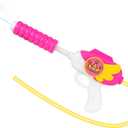 Pink Water Gun with Hose, Fun Pool Toys for Girls, Endless Water Supply Squirter - Easy to Use & Non-Stop Summer Fun