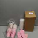 48 Pcs 12 oz Disposable Coffee Cups with Lids and Sleeves Bulk, Insulated Hot Chocolate Paper Cup for Hot and Cold Beverage Water Juice Cocoa Tea Party Restaurants Travel Supplies (Gradient Pink)