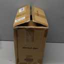 ETELI Wood Waste Basket Small Trash Can for Office Rectangular Trash Can Decorative with 2 Handles for Bathroom Bedroom Kitchen Hotel (Brown)