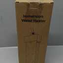 Portable Immersion Water Heater 1800W 120V, Electric Heater for Buckets, Bathtubs and Mini Pools, Submersible Design with Thermostat, Real Time Temperature Display and Dry Burn Protection