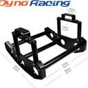 Dyno Racing Black Car Front Bumper Beam Bracket Protector Safety Bar Kit Bull Bar Grille Guard Removable Compatible With Ford Mustang 2015-2019
