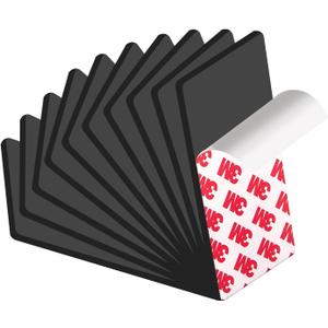 Magnetic Tape with 3M Strong Adhesive Backing,2x4" 10PCS,Flexible Self Adhesive Magnets, Flat Sticky Magnet Tape Strips,Available for Craft,DIY Projects,Kitchen,Whiteboard etc