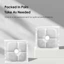 16-Pack Cat Water Fountain Filter Compatible With Catit Pixi Water Fountain Filter Replacement Triple Action Water Filter, 4 Pump Tubes 1 Hard Brush