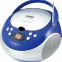 Naxa Electronics NPB-251 Portable CD Player with AM/FM Stereo Radio, Blue