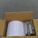 WDF 100pcs Silver Plastic Dessert Plates 7.5" with 100 Pieces Disposable Forks 7.4", Silver Plates Appetizer Plates Small Plates, Fancy Salad Plate and Cake Plate for Party Wedding Valentine's Day (Round)