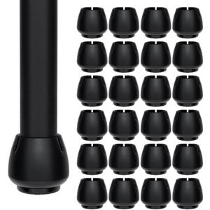 24PCS Medium Rubber Chair Leg Floor Protectors(1"-1.2"), Felt Furniture Leg Cap Covers, Protect Floors from Scratches and Reduce Noise