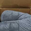 1 MIDDLE ONE Body Pillow for Adults, Long Bolster Pillow for Bed, Decorative Round Roll Hug Pillow with Corduroy Cover (Dark Grey, 35x7.87 Inch)
