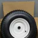 16x6.50-8" Lawn Mower Tires with Rim,4 Ply Tubeless with 3/4" Bearing, 3" Offset Hub for Riding Lawn Mower, Garden Trailer,Lawn Tractor (16x6.50-8-Tubeless with Rim)