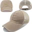 5 Packs Vintage Washed Plain Baseball Cap Distressed Dad Golf Hat for Men Women (Blue)