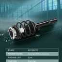 AUTOMUTO Front Pair Complete Struts Spring Assembly Shock Absorber Fit for 01-05 for BMW 320i, 2000 for BMW 323Ci, 99-00 for BMW 323i, 01-06 for BMW 325Ci, 01-05 for BMW 325i Replace for 171582 171581