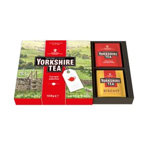2 x Yorkshire Tea Assorted Teas Sampler, Variety Gift Box, Individually Wrapped Bags, 20 Count (Pack of 1), Gold, Red, Caramelised & Malty Biscuit Brews, Caffeinated, Enjoy Hot or Iced, 20 Teabags (EXP 09/30/26)