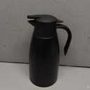 70oz Thermal Coffee Carafe for keeping hot,Updated Carafes for hot liquid, Stainless Steel Insulated Thermal Pot for Coffee, Hot Water,Keep Hot 12 Hours (Black 2.1 L)