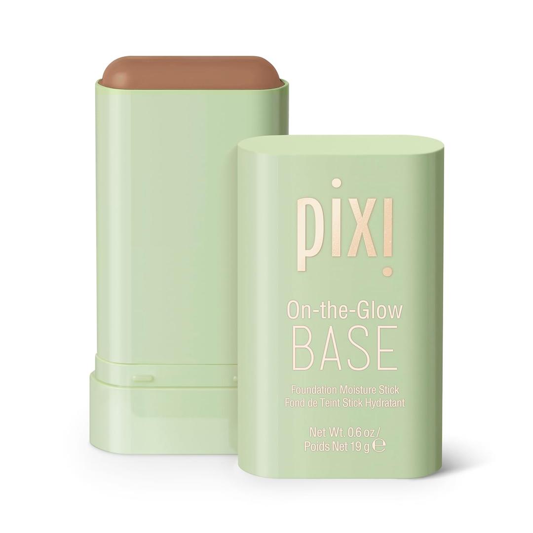 Pixi Beauty On-the-Glow Base| Tinted Moisturizer Foundation Stick | Mahogany: Deep brown, warm shade| 0.6 oz / 19g