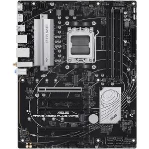 ASUS Prime A620-PLUS WIFI6 AMD A620 AM5 ATX Motherboard, DDR5, PCIe 4.0, Dual M.2 Slots, WiFi 6, DisplayPort/HDMI, Rear & Front USB 5Gbps Type-C, SATA 6 Gbps, Two-Way AI Noise Cancelation, Aura Sync
